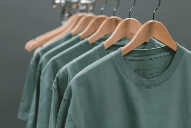 Shirts on display